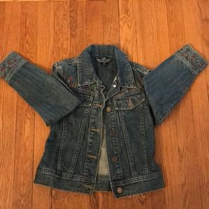 NWOT GAP floral denim jacket great condition